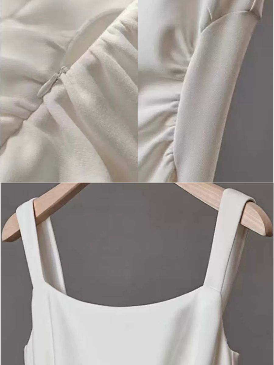 Yana Square Neck A-Line Dress