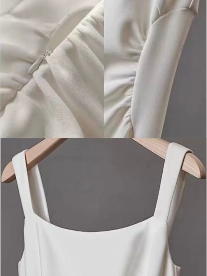 Yana Square Neck A-Line Dress