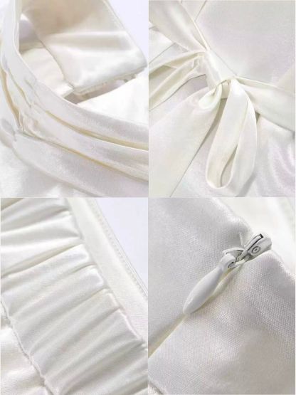 Yulietta Halter Neck Tie Back Top & Umbrella Skirt