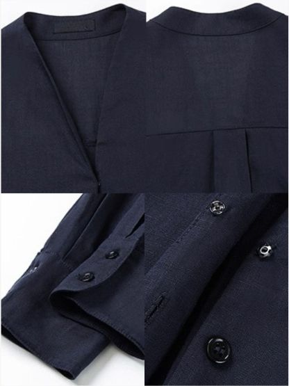 Fred Lyocell Linen Long Sleeve  Top