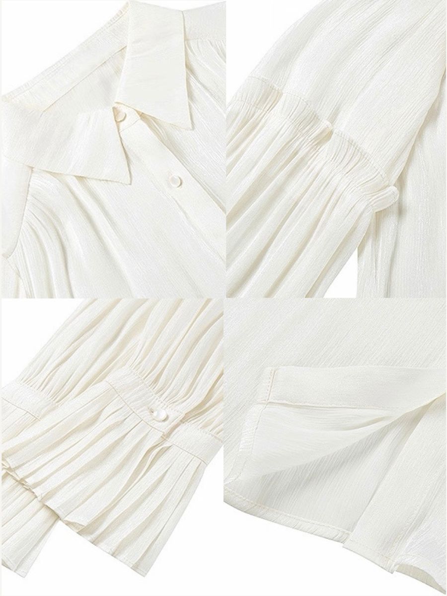 Fernanda Trumpet Sleeves Sheer Shirt