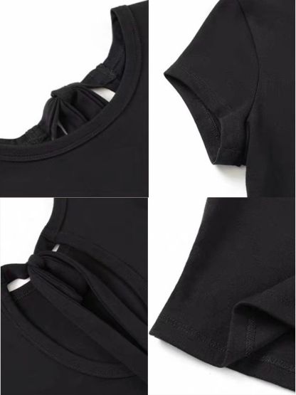 Faunia Ribbon Tie Back Top