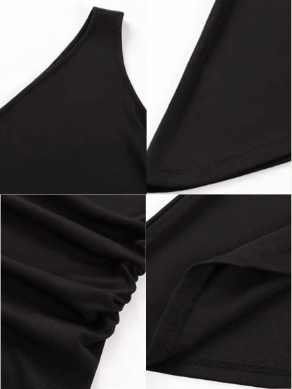 Fey Asymmetric One Shoulder Top