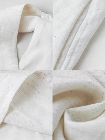 Odessa V-Collar Tencel Linen Maxi Dress