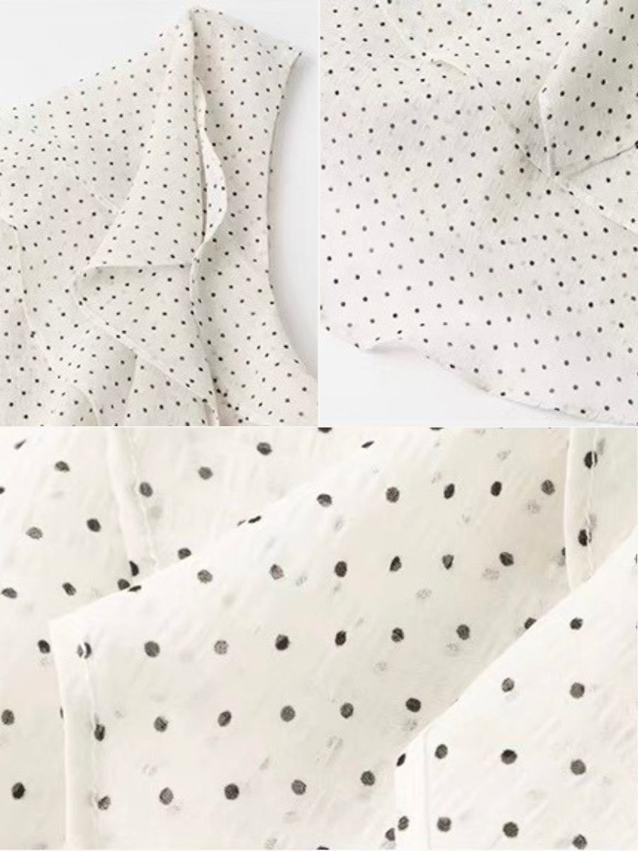 Oli Polka Dots One Shoulder Ruffle Top