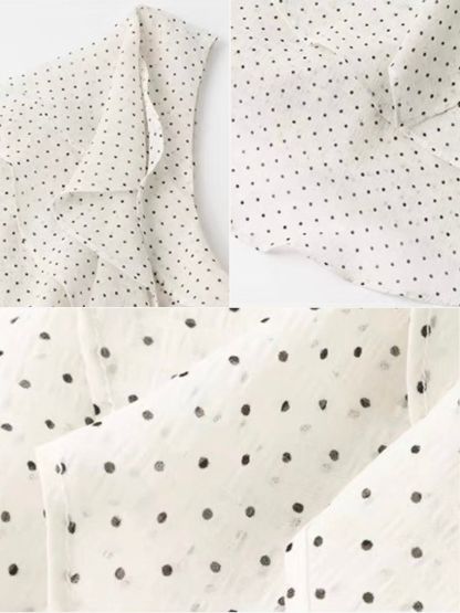 Oli Polka Dots One Shoulder Ruffle Top