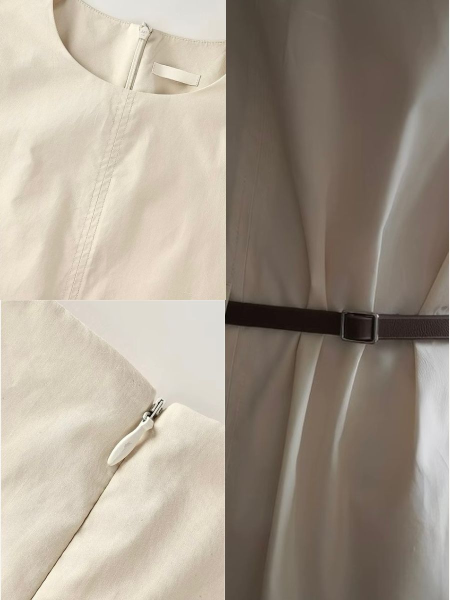 Hayes Cotton Midi Dress with Belt 