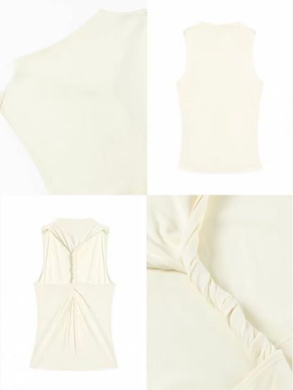 Raelynn High Neck Back Twist Knit Top