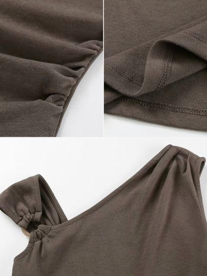 Rowan Asymmetric Neckline Hoop Detail Top