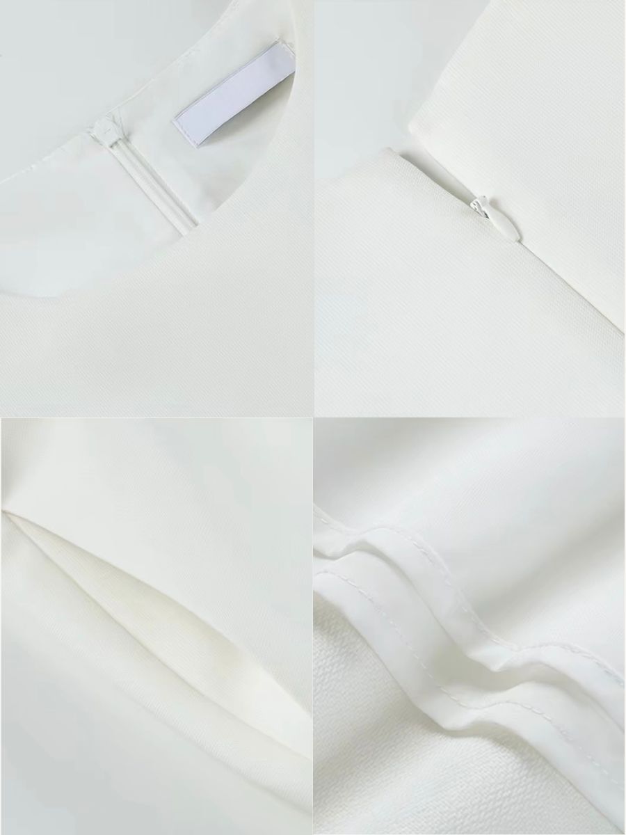 Redophis Round Neck Fitted Dress