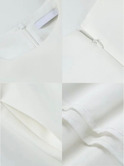 Redophis Round Neck Fitted Dress