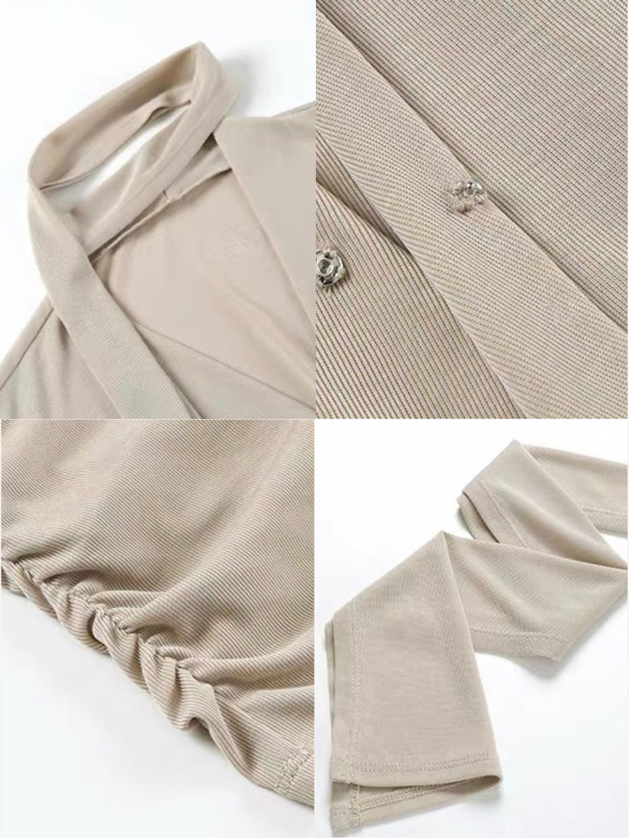 Rudite Lyocell Neck Tie Wrap Top
