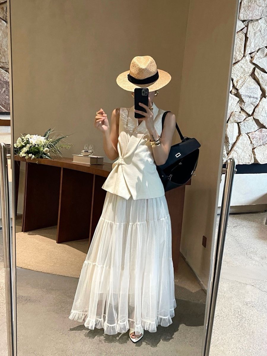 Ashley Vest and Tutu Skirt Set