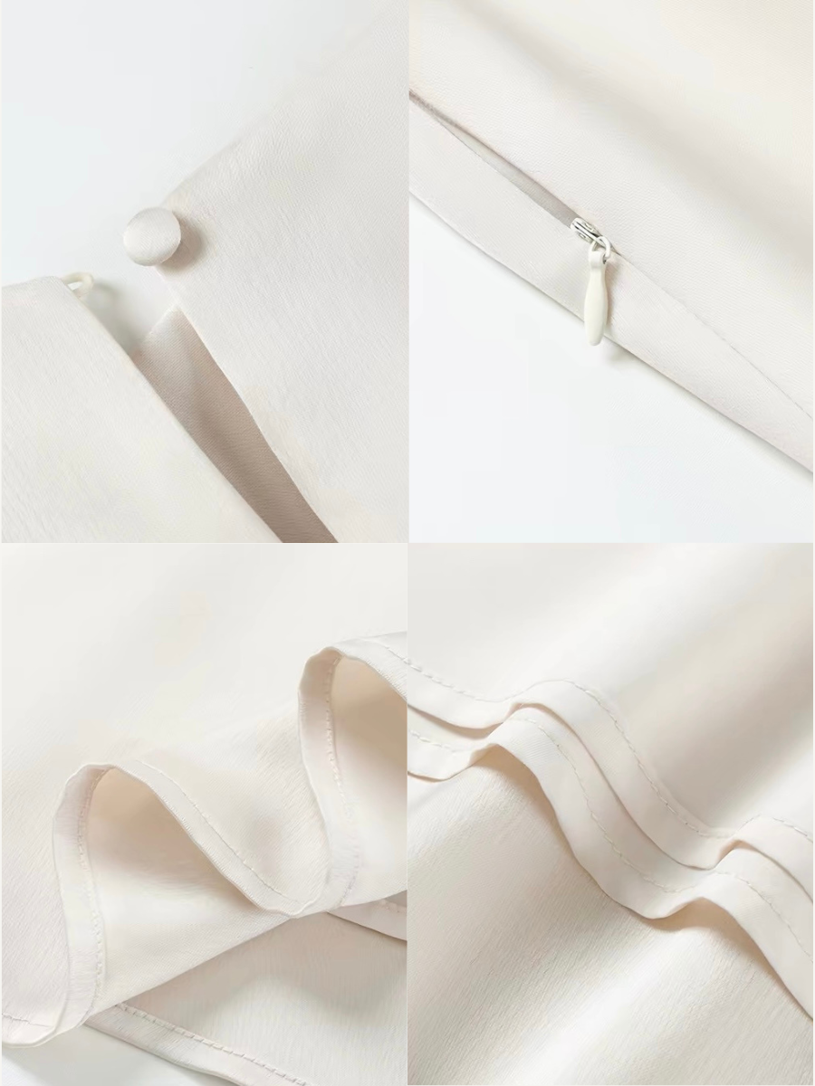 Valenteana Satin Fit & Flare Dress