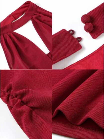 Vrunda Keyhole Shimmer Knit Top
