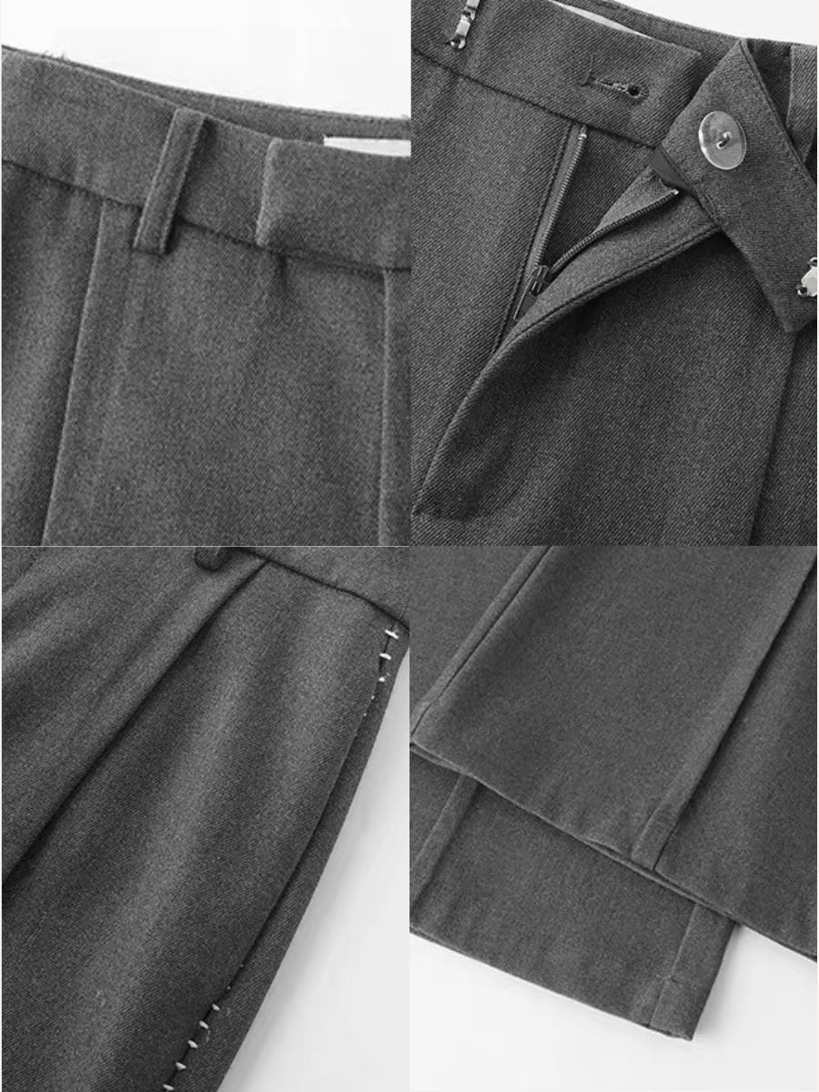 Demian High-Waist Tailored Wide-Leg Pants