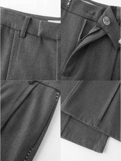 Demian High-Waist Tailored Wide-Leg Pants