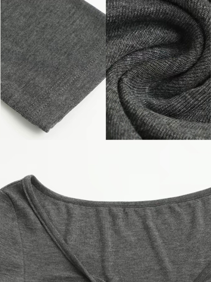 Grady Twist-Front Open Cardigan