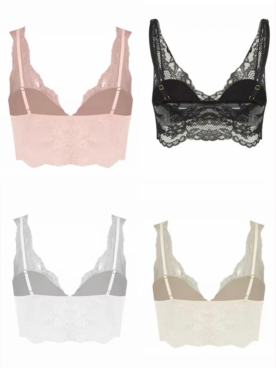 Glorya Floral-Lace Bralette Top
