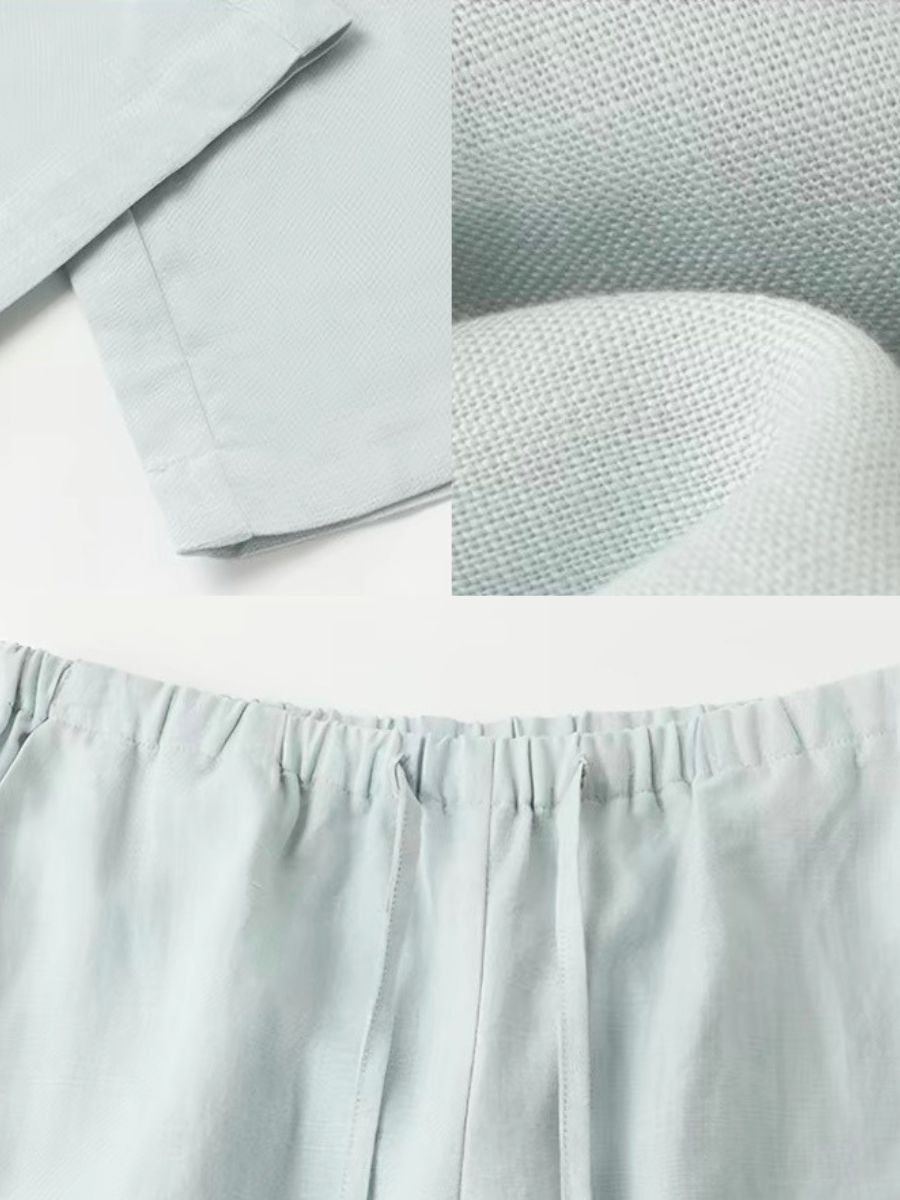 Gjerta Tencel Linen Blend Drawsrting Pants