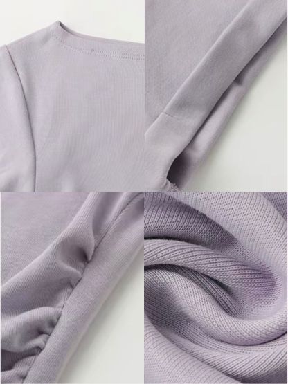 Gwenita Rolled-Cuff One-Shoulder Fitted Tee