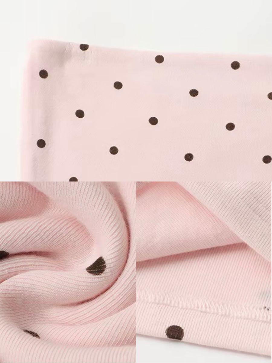 Gyuri Polka-Dot Tube Top & Asymmetric Ruffle Cardigan (Sold Seperately)