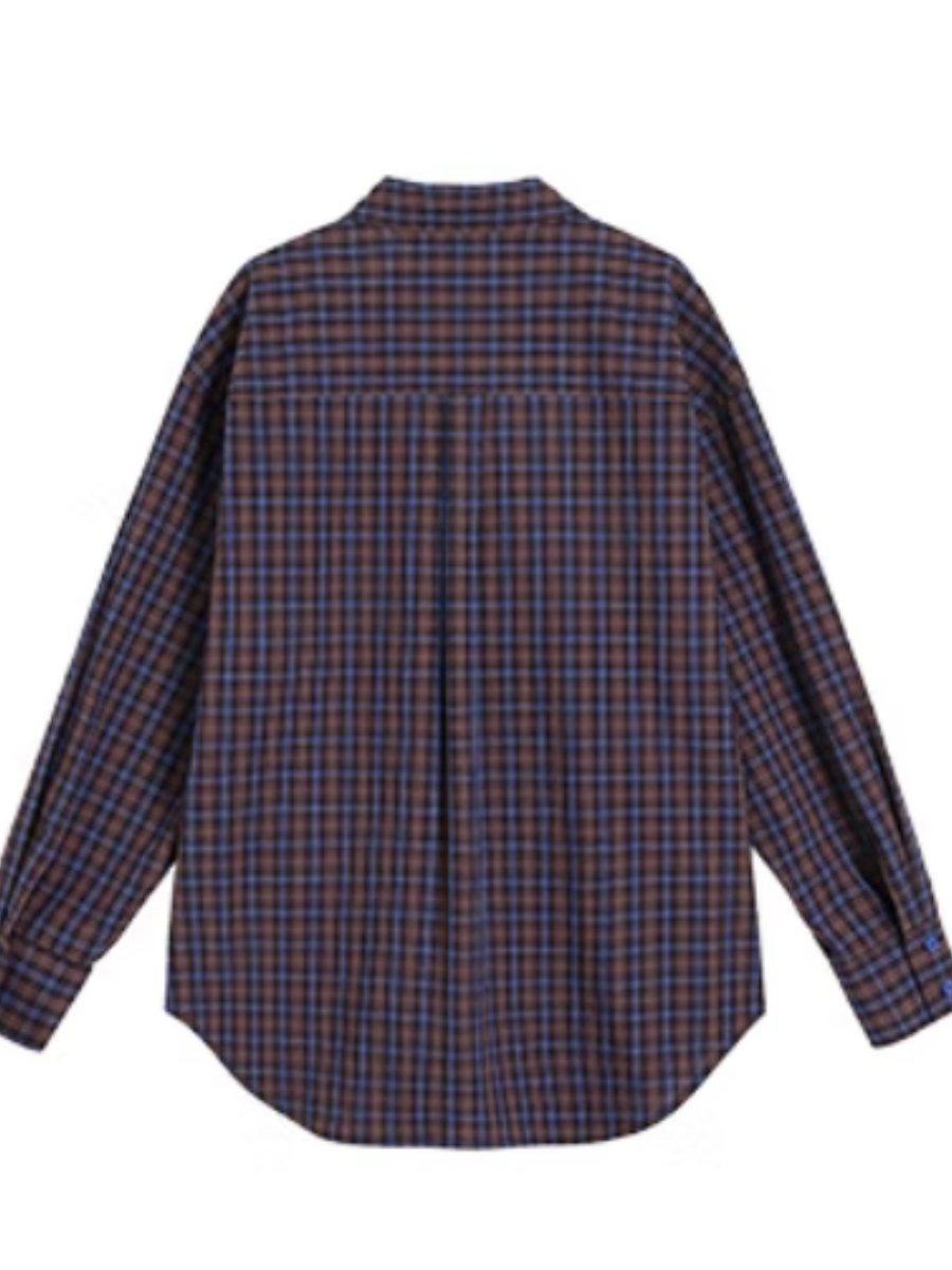 Jen Oversized Checked Shirt-The Black Bow-