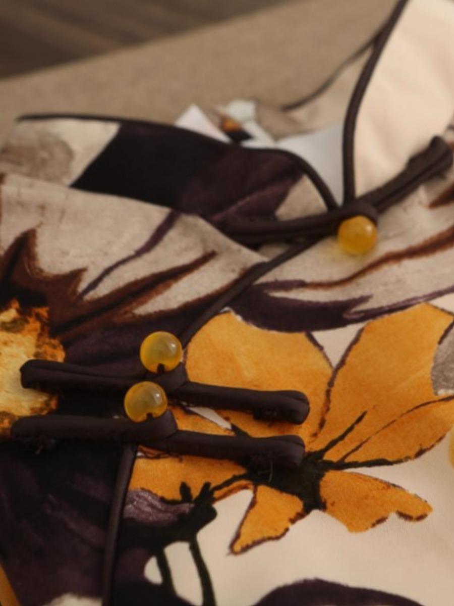 Xi Ping Floral Cheongsam