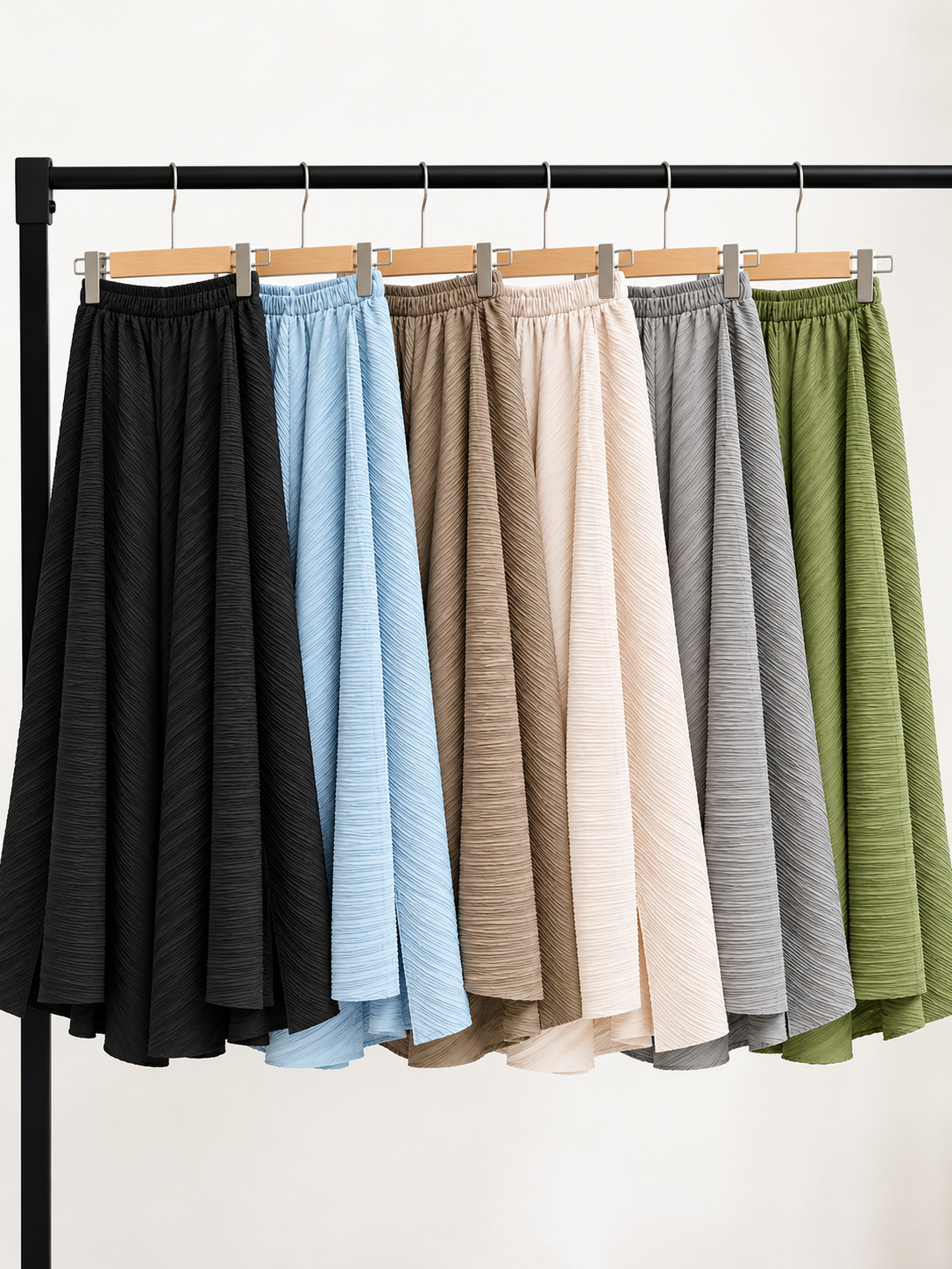 Yan Jian Pleated Asymmetric-Hem Palazzo Pants