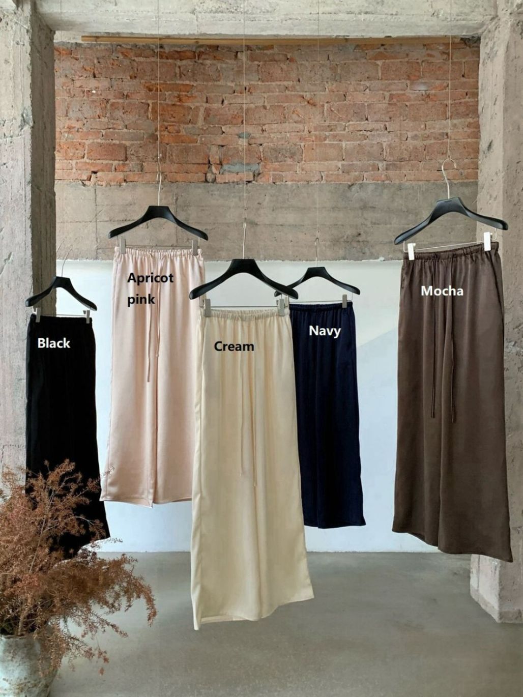 Perry Satin Drawstring Pants