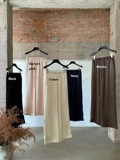 Perry Satin Drawstring Pants