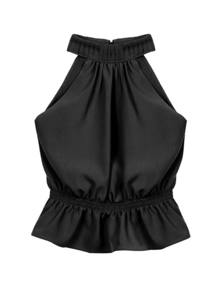 Darcie Halter Neck Top-The Black Bow-