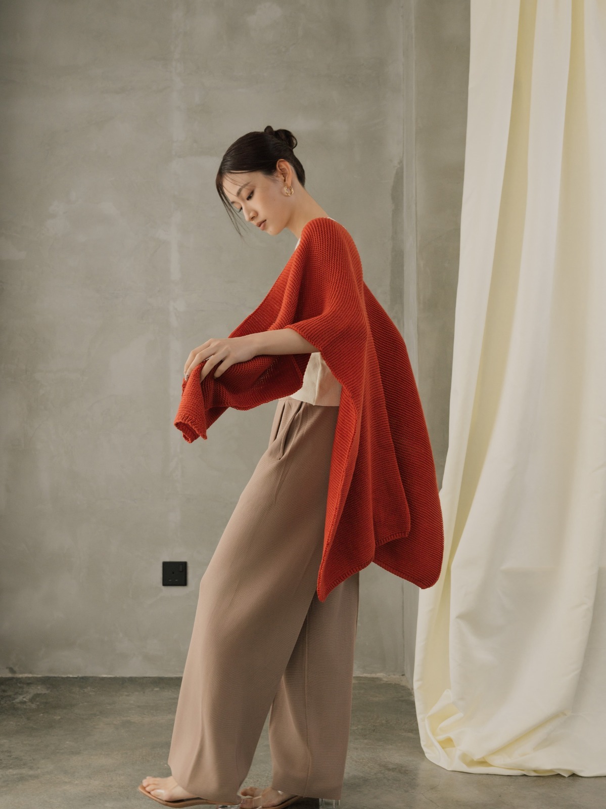 Minotti Shawl Wrap (Mandarin)-The Black Bow-