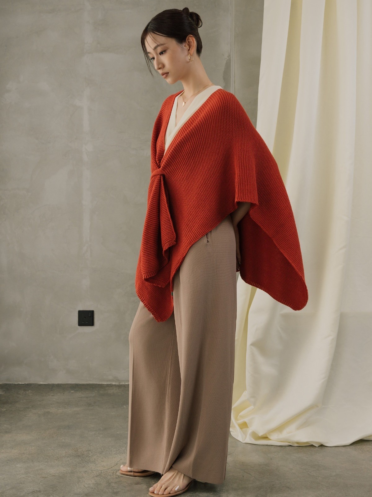 Minotti Shawl Wrap (Mandarin)-The Black Bow-