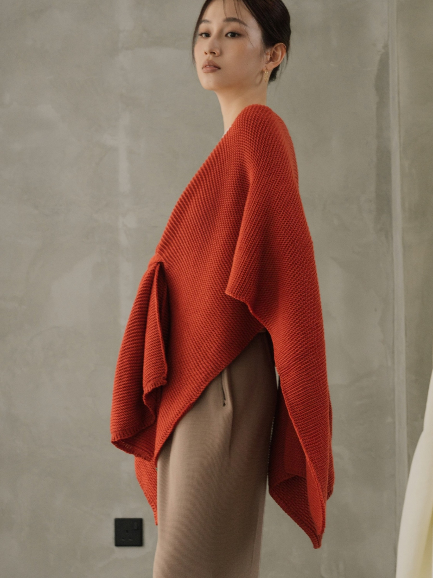 Minotti Shawl Wrap (Mandarin)-The Black Bow-