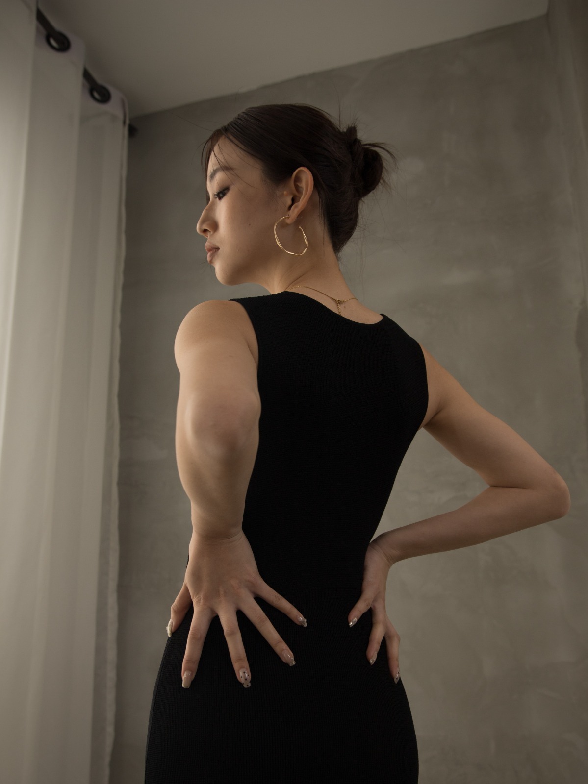 Gaspard V-Neck Maxi Dress (Discounted-Free Size)-The Black Bow-