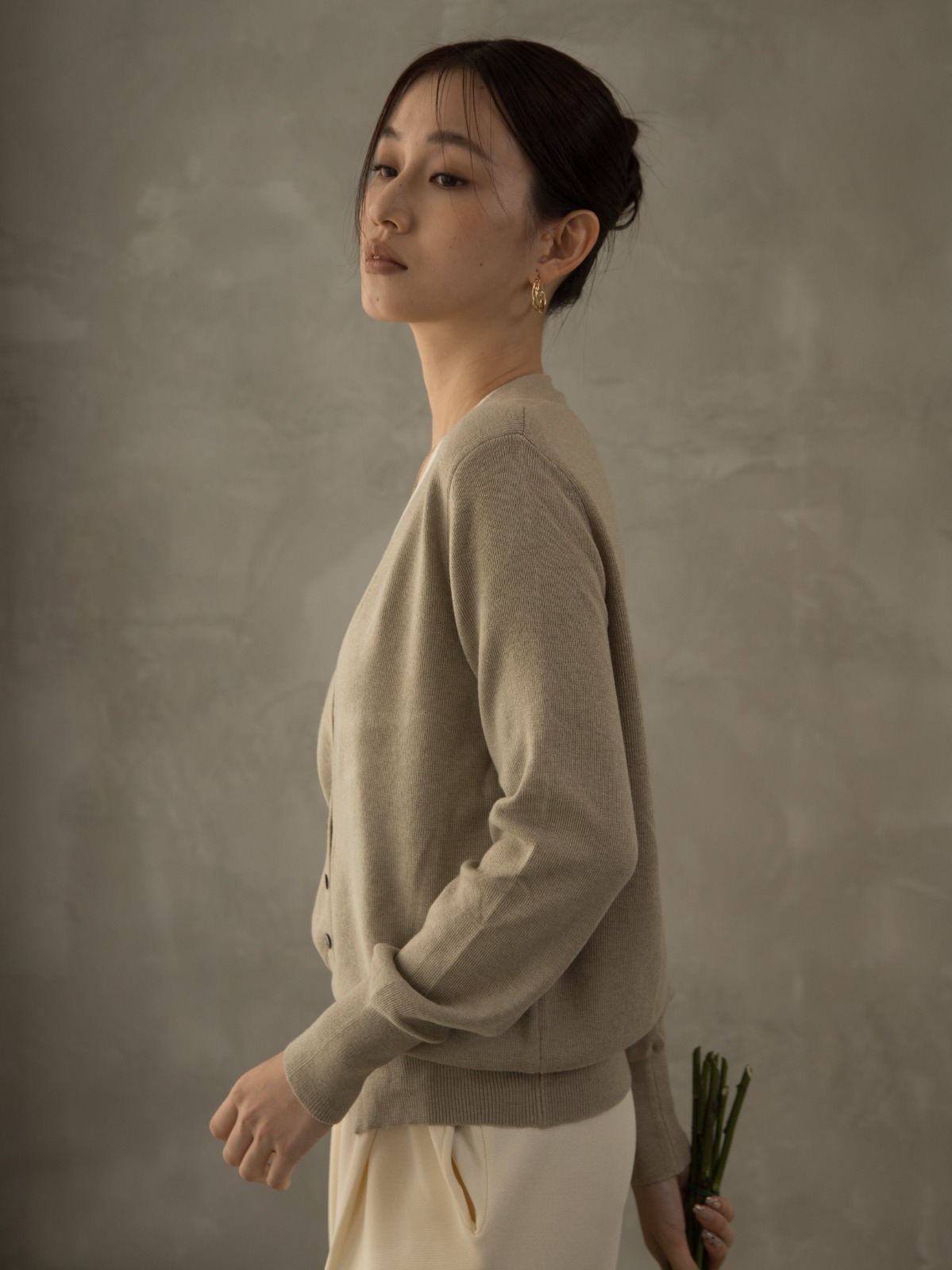 Ogna Fake Two Piece Knit Cardigan-The Black Bow-