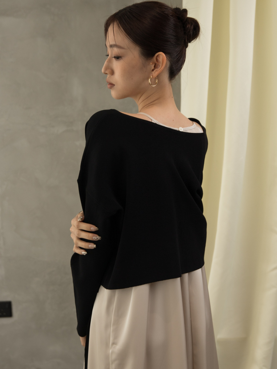 Gynna Double Tie Knit Cardigan (Discounted-Free size)-The Black Bow-