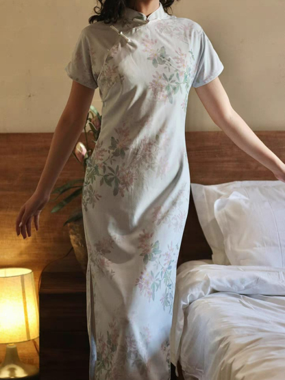 Ya Zi Half Placket Cheongsam-The Black Bow-