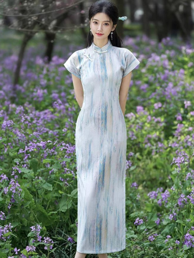 Ya Xian Full Placket Cheongsam-The Black Bow-