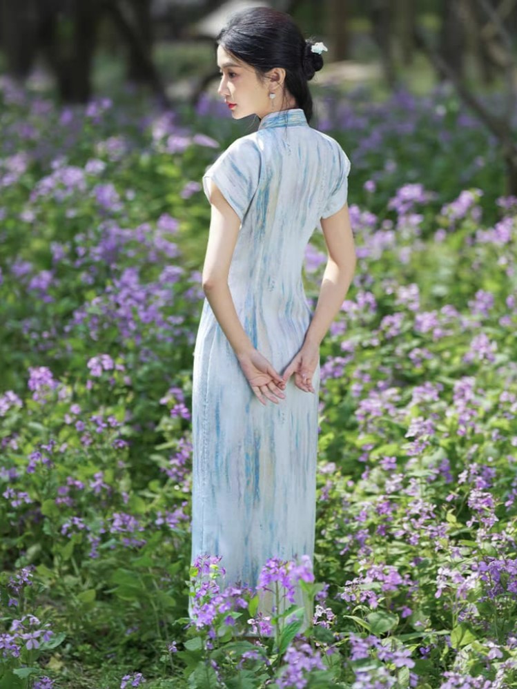 Ya Xian Full Placket Cheongsam-The Black Bow-