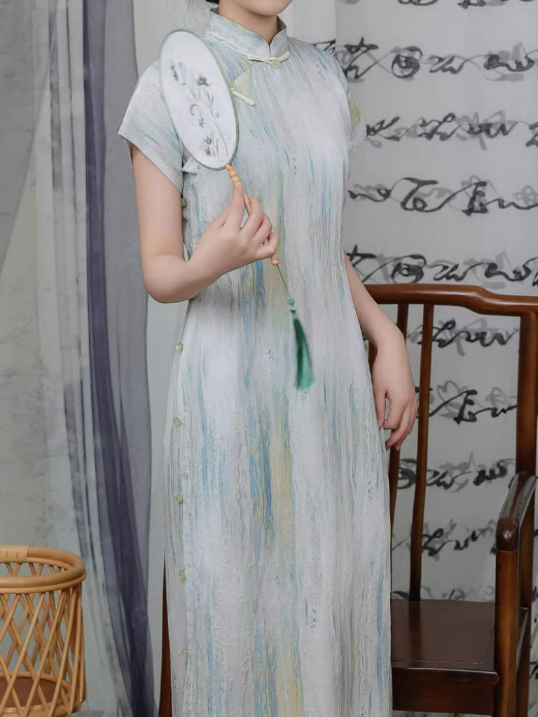 Ya Xian Full Placket Cheongsam-The Black Bow-