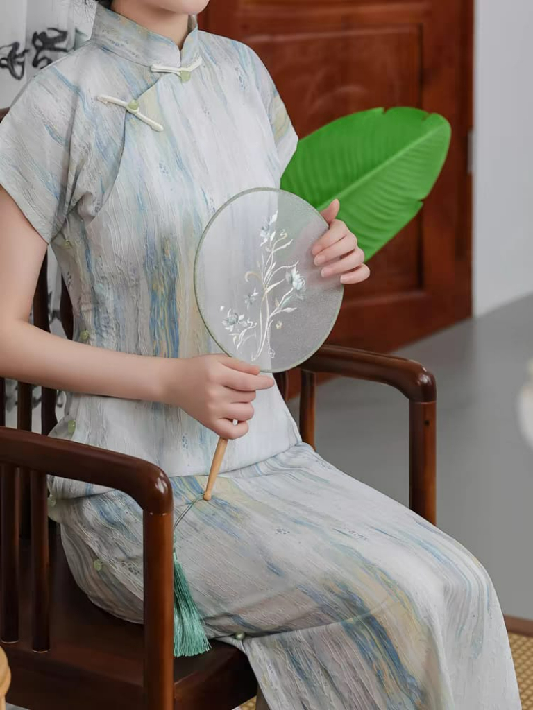 Ya Xian Full Placket Cheongsam-The Black Bow-