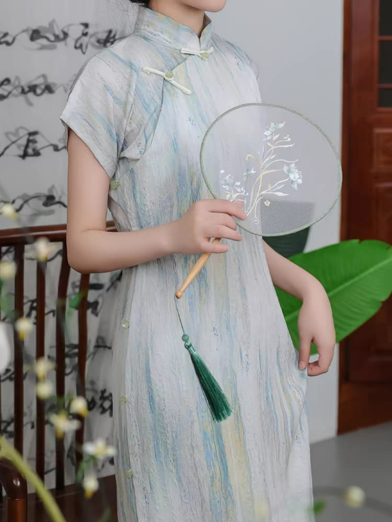 Ya Xian Full Placket Cheongsam-The Black Bow-