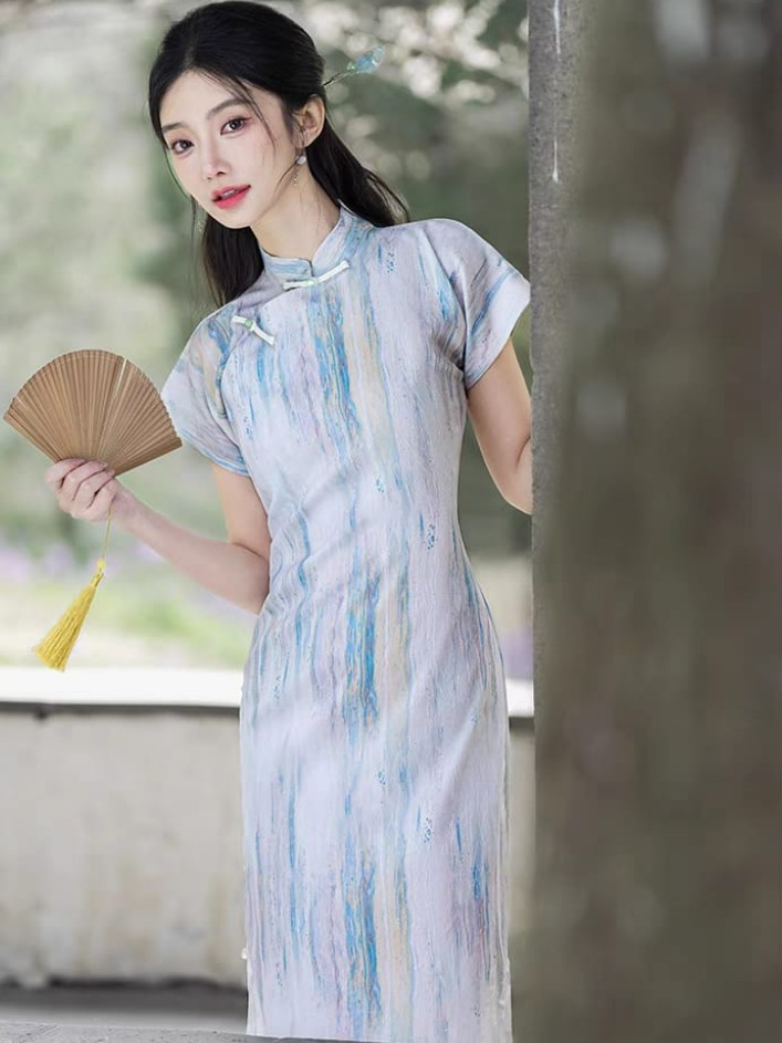 Ya Xian Full Placket Cheongsam-The Black Bow-