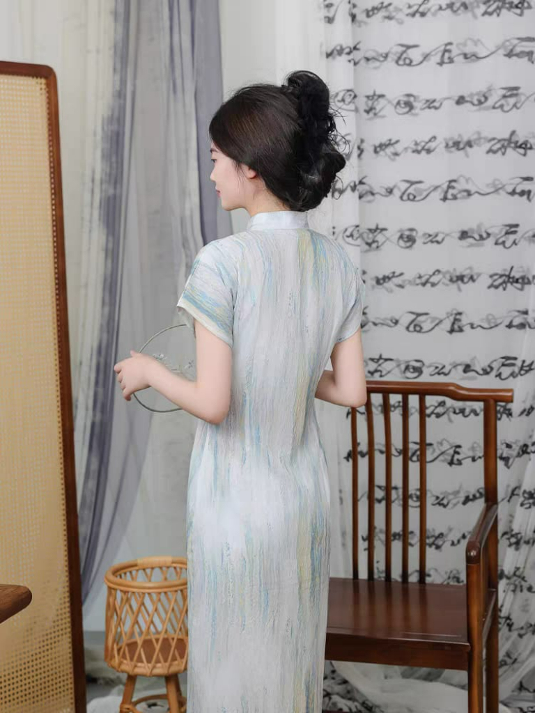 Ya Xian Full Placket Cheongsam-The Black Bow-