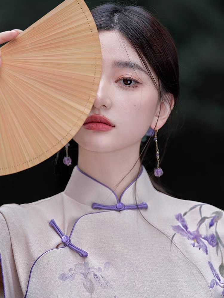 Ya Dai Full Placket Cheongsam-The Black Bow-