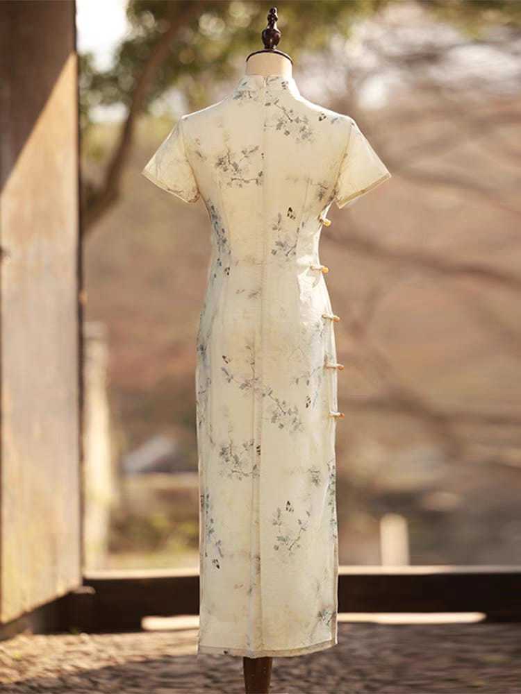 Ya Heng Short Sleeve Cheongsam-The Black Bow-