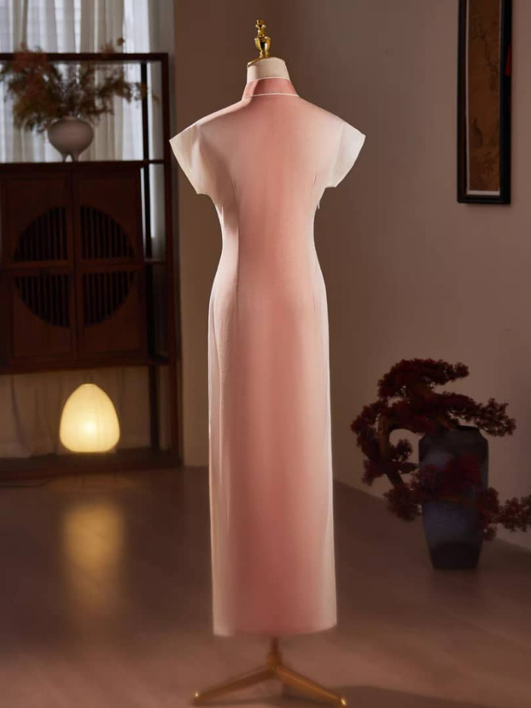 Ya Fen Cap Sleeve Cheongsam-The Black Bow-