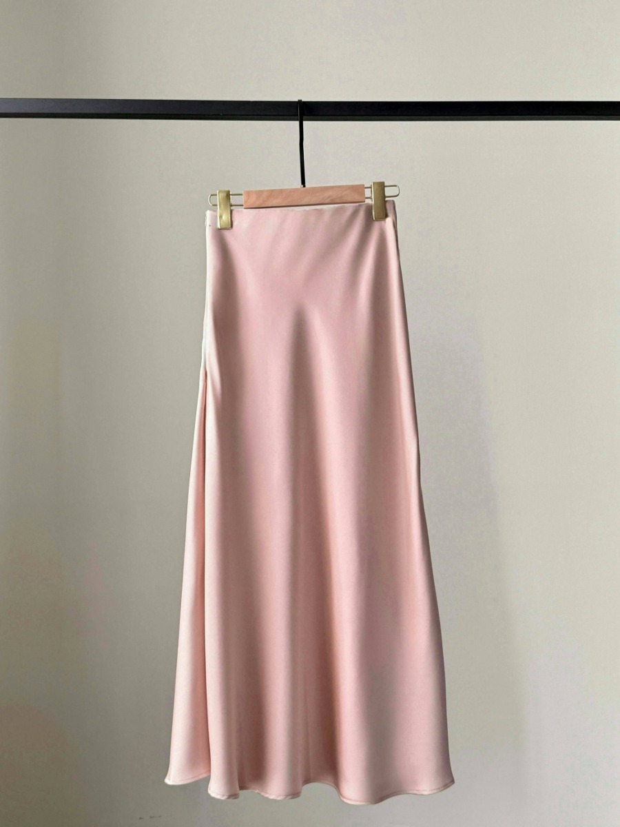 Cacaly Satin Bias Cutting Skirt
